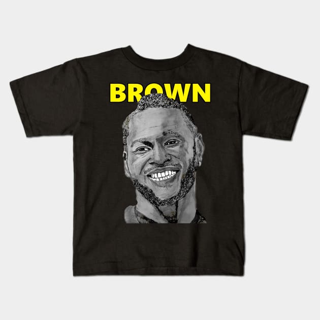 Pittsburgh Legends - BROWN Kids T-Shirt by JmacSketch